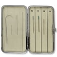 thumbnail image 2 of The Beadsmith Two Sided Magnetic Needle Case – Basic Elements – 6.25” x 3.25” x .75”, Snap Closure, One Side Printed with Needle Sizes – Keep Your Needles Organized and in One Place, 2 of 7