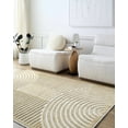 thumbnail image 4 of Hauteloom Deron Living Room, Bedroom Machine Washable Area Rug - Contemporary - Beige, Off White, Light Beige - 7'10" x 10'1", 4 of 6