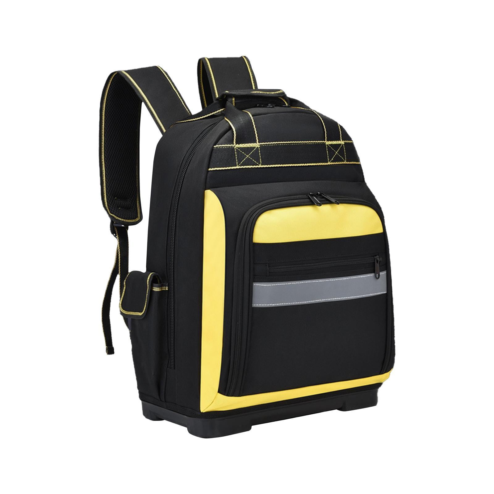 figatia Tool Backpack Gardener Bag Convenient Wear Resistant Tool Organizer Heavy Duty Tool Bag for Storing Tools Repairman Worker Construction