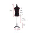 thumbnail image 2 of Ktaxon Black Female Mannequin Torso Dress Form Display W/ Black Tripod Stand, 2 of 9