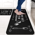thumbnail image 2 of Black Coffee Kitchen Rugs and Mats Set of 2 Coffee Cup Latte Mocha Art Decoration Non Slip Super Absorbent Kitchen Sink Mats Waterproof and Washable Runner Rugs for Laundry Room 17"x24"/17"x48", 2 of 5