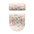 thumbnail image 2 of HELLHERO Flowers Toilet Seat Covers Set Christmas 2 Piece Stretch Fit Fits All Toilet Shapes Bathroom Toilet Cozy Set Stretch, 2 of 8