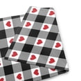 thumbnail image 4 of Wukai Heart Black Buffalo Plaid Gingham Print Garden Flag 12.5x18 Inch Double Sided Sun-resistant Rain-resistant, Wrinkle-resistant Colorfast(Only Flag), 4 of 7
