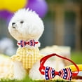 thumbnail image 4 of opvise Dog Neck Tie Fashion Bow-knot Adjustable Printed Pet Bow Collar Dog Accessories for Independence Day 4, 4 of 8