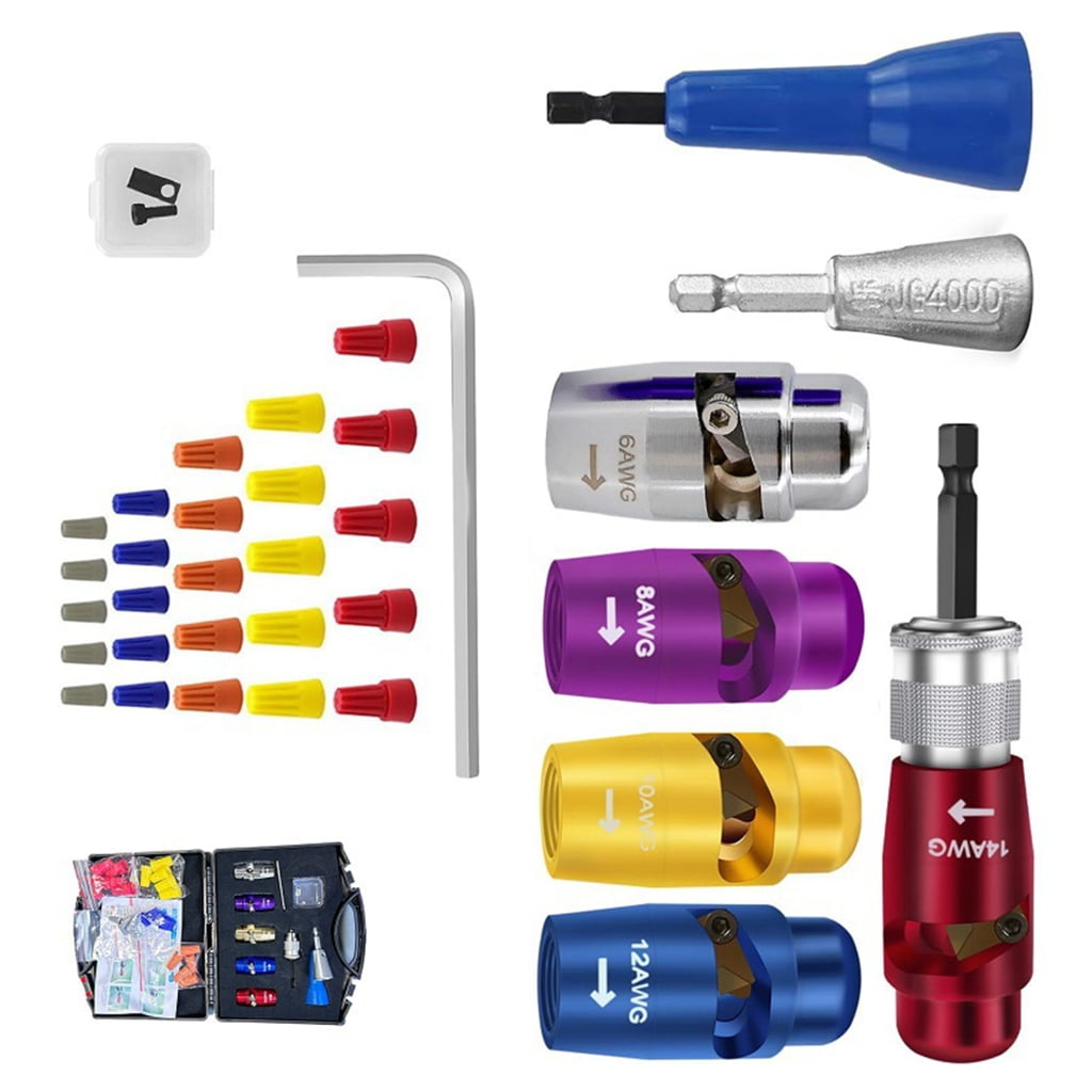 Jesscasday Professional Wire Stripper Set for Electric Drill, Quick Cable Twisting Solution