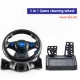 thumbnail image 5 of Controlador de vibración del volante de carreras ordenador USB volante del coche negro, 5 of 5