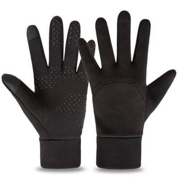 SPRING PARK 2 Pairs Mens Winter Thermal Gloves Glove Windproof Warm for Sport Driving Cycling Running