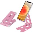 thumbnail image 1 of Adjustable Cell Phone Stand, Sturdy Aluminum Metal Desktop Phone Dock Holder Compatible with iPhone,ipad, Mobile Phone, All Android Smartphone,Tablet(4-12.9'') ,Rose Gold, 1 of 4