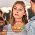 thumbnail image 3 of BodyJ4You Set de 2 collares choker para niños con inicial X, 3 of 8