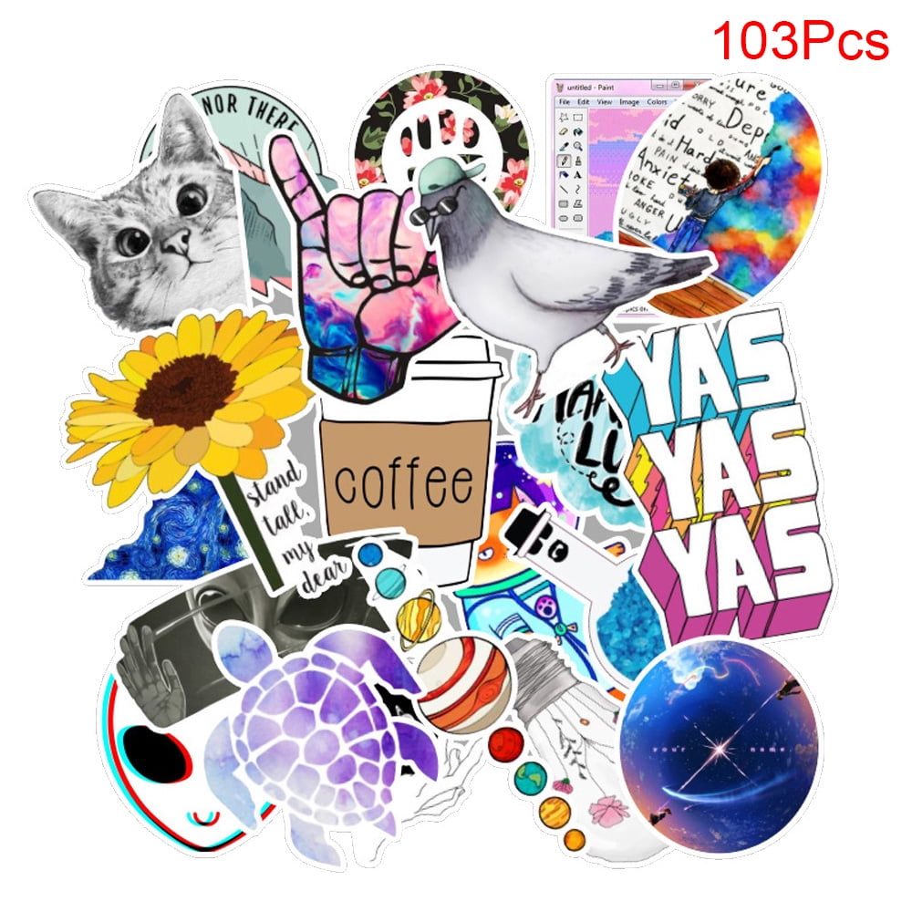3pcs/Pack Stickers Pack 3 Vinyl Sticker for Adult Such Laptop A Kids Poser Journaling Bike Teens for Luggage Guitar Home Decor Skateboard Water Bottle Bumper Car