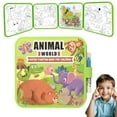 thumbnail image 1 of Mess-Free Water Coloring Book 2026 Reusable Water Painting Book Water Paint Color Book No Mess To Reveal Colors 3ml, 1 of 5