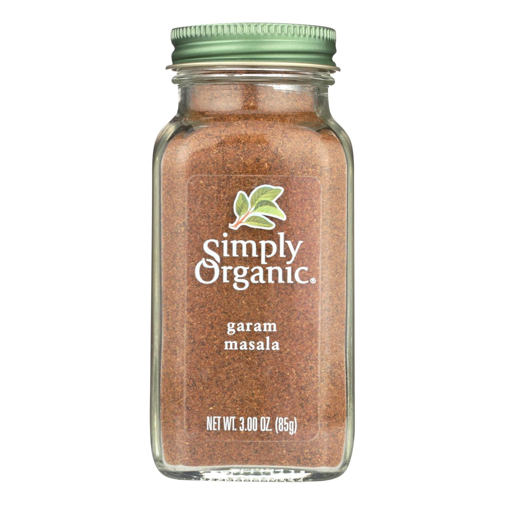 Simply Organic Garam Masala, 3 Oz Bottles, Pack of 6