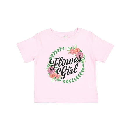 

Inktastic Flower GIrl with Flower Circle Girls Toddler T-Shirt