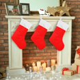 thumbnail image 7 of Coolnut 17.7 Inch Christmas Stockings, Plain Bright Red Solid Color Presonalized Large Stocking Sock for Family Holiday Xmas Party Decorations 1PC, 7 of 7