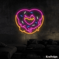 thumbnail image 4 of Craftnamesign Donut Heart Neon Signs, Donut Shop Decor, Bakery LED Signs, 4 of 4