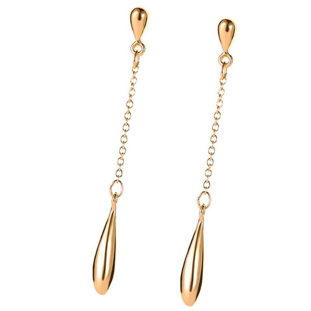 Pendientes colgantes Fernando Gota en forma de lágrima Oro dorado 6 Cm para Mujer
