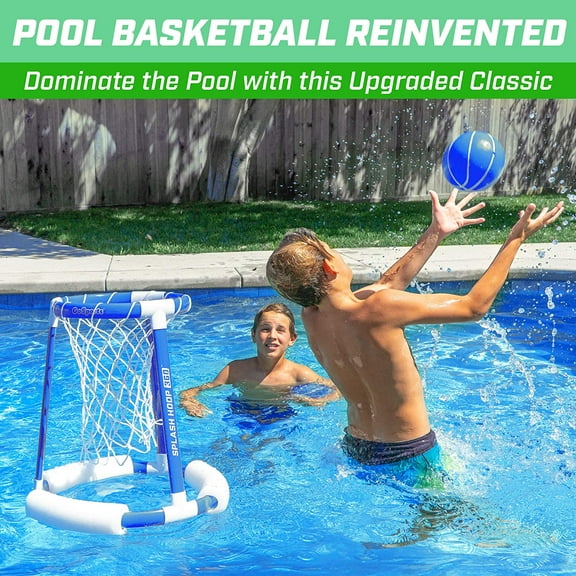 360 Floating Pool Basketball Game - Red or Blue - Fun Water Basketball Set
