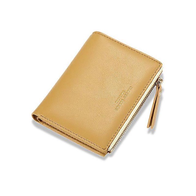 KAIYANG Monedero pequeño, sencillo, plegable, con bolsillo con cremallera, tarjetero, monedero para mujeres y niñas