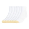 thumbnail image 1 of Calcetines GOLDTOE Tech para hombre, 6 pares, blancos, talla L, 1 of 3