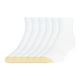 thumbnail image 1 of Calcetines GOLDTOE Tech para hombre, 6 pares, blancos, talla L, 1 of 3