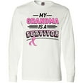 thumbnail image 3 of Inktastic My Grandma is a Survivor Breast Cancer Awareness Long Sleeve T-Shirt, 3 of 5
