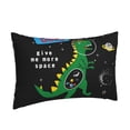 thumbnail image 2 of EasygdpSpace Dino Cartoon Black Polyester Fiber Double-Sided Pillowcase,Super Soft,Comfortable And Luxurious Pillowcase,Not Easy To Break Or Deform- 20"X30", 2 of 9