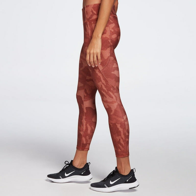CALIA Women's ENERGIZE Mid-Rise 7/8 LEGGINGS sz S (Small) brown camo Gym  Run Pants