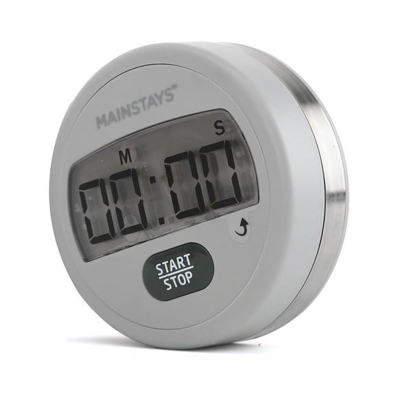 Mainstays Digital Kitchen Timer, Magnetic Countdown Count up Timer with Large LCD Display