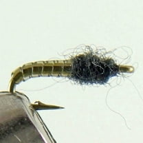 Fishing Flies, Trout Flies - 3 Midge Pupa Grey Flies, Wet Flies, Nymph Flies - Sizes 16, 18, 20 - Gifts for Men, Men's Birthday Gifts