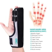Lefeke Trigger Finger Splint, Multi Finger Brace for Middle, Index, Pinky, Ring Finger, Hand Brace with Finger Support, Straightening Immobilizer for Broken Fingers, Arthritis,Boxing Finger(Black)