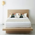 thumbnail image 6 of Yayeee Pillowcase Standard Size Set of 2 Satin Wrinkle Resistant Pillow Case, Black Flowers, 6 of 7