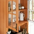 Living Skog 73 in Pantry Kitchen Storage Wine Buffet MDF White
