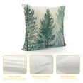 thumbnail image 4 of COMIO Pine Tree Throw Pillow Covers Watercolor Blue Green Square Rustic Style Natural Forest Fog Print Decorative Pillowcase Spring Summer Cushion Cover for Home Sofa Bed Outdoor, 4 of 5