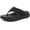 Black, variant on Orthopedic Flip Flops Women with Arch Support Ladies Orthotic Recovery Sandals Comfortable Plantar Fasciitis Slip On Walking Sandal for Womans Indoor Casual Summer Black Size 7