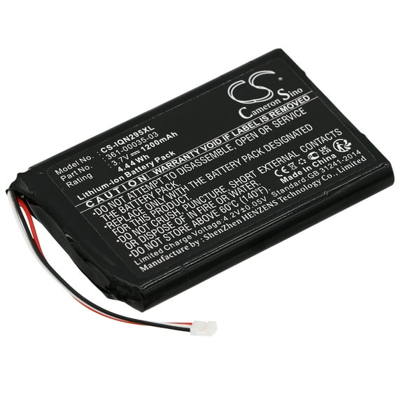 Replacement Battery for Garmin 010-01316-00,A3AVDG03,Nuvi 2405,Nuvi 2405LT,Nuvi 2447,Nuvi 2447 LMT,Nuvi 2447LT,Nuvi 2455LMT,Nuvi 2455LT,Nuvi 2457,Nuvi 2457LMT,3.7V/1200mAh