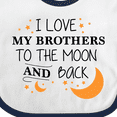 thumbnail image 4 of Inktastic I Love My Brothers to the Moon and Back Boys or Girls Baby Bib, 4 of 4