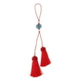 thumbnail image 2 of Handmade Chinese Knot Tassel Bag Tassels Red, 2 of 8