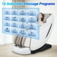 thumbnail image 3 of 2026 Upgrade 4D Massage Chair Full Body with Sonicwave Rhythmic Massage, Zero Gravity Massage Chair with Phone Controller and Holder, 16 Auto Modes, Waist & Calf Heating, Ai Voice, White, 3 of 12