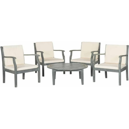 Anaheim 3 Piece Set - Safavieh Anaheim 5-Piece Coffee Set, Ash Grey