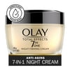 Olay Total Effects Night Firming Cream Face Moisturizer, Everyday Care for All Skin Types, 1.7 oz