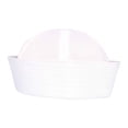 thumbnail image 4 of KLKCMS Sailor Hat Fashionable Versatile Sailor Cap for Performance Masquerade Party White, 4 of 9