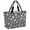 Charcoal, Black, White, variant on Navy Blue Dog Paw Beach Bag for Women, Large Breathable Mesh Beach Tote Bag, Modern Geometric Abstract Aesthetics Sandproof Lightweight Travel Bags for Vacation Picnic Swimming Pool 15.7"x15.7"x9.1"