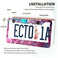 thumbnail image 4 of Coolnut Blue Butterfly Pink Flowers License Plate Frames - Universal Aluminum License Plate Covers with Screws, 2 Pack Holder Car Accessories for Front and Rear Plates Home Decor, 4 of 6