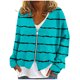 thumbnail image 2 of Chaqueta y abrigo informal de manga larga sin capucha para mujer, cárdigan cálido de moda con cremallera, chaqueta con cuello en V y manga larga, blusa para mujer, 2 of 5