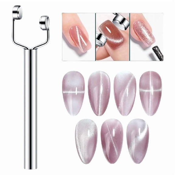 JZROCKER Nails Magnet Set,3 in 1 Nails Magnet Pens 3D Cats Eye Gel Nails Polish Wand Stick Nails Design Tools for Nails Salon Hom