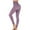Purple, variant on Junior's Seamless Yoga Leggings High Waist Workout Compression Fitness Pants Slimming Gym Active Tight
