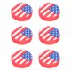 thumbnail image 3 of 6pcs Racket Vibration Dampeners National Flag Designed Tennis Racket Shocking Absorbers, 3 of 4