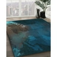 thumbnail image 3 of Ahgly Company Machine Washable Indoor Rectangle Transitional Dark SlateGray or Dark SlateGrey Green Area Rugs, 8' x 12', 3 of 7