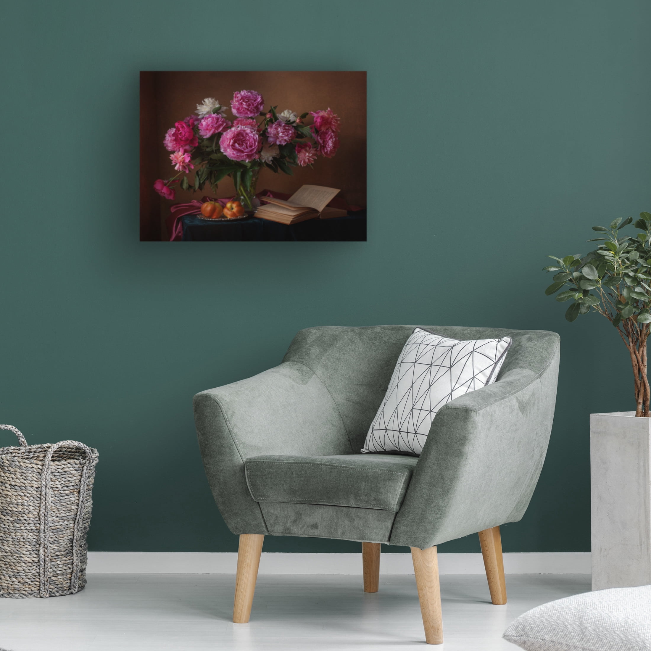 Canvas Wall Art - Alina Lankina 'Vase Still' Wall Art for Living Room, Bedroom, or Office D?cor by Trademark Fine Art - 19 x 14 Inches