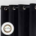 thumbnail image 3 of Cortinas opacas Joydeco, 100% terciopelo negro, 213 x 213 cm, 2 paneles, 3 of 9